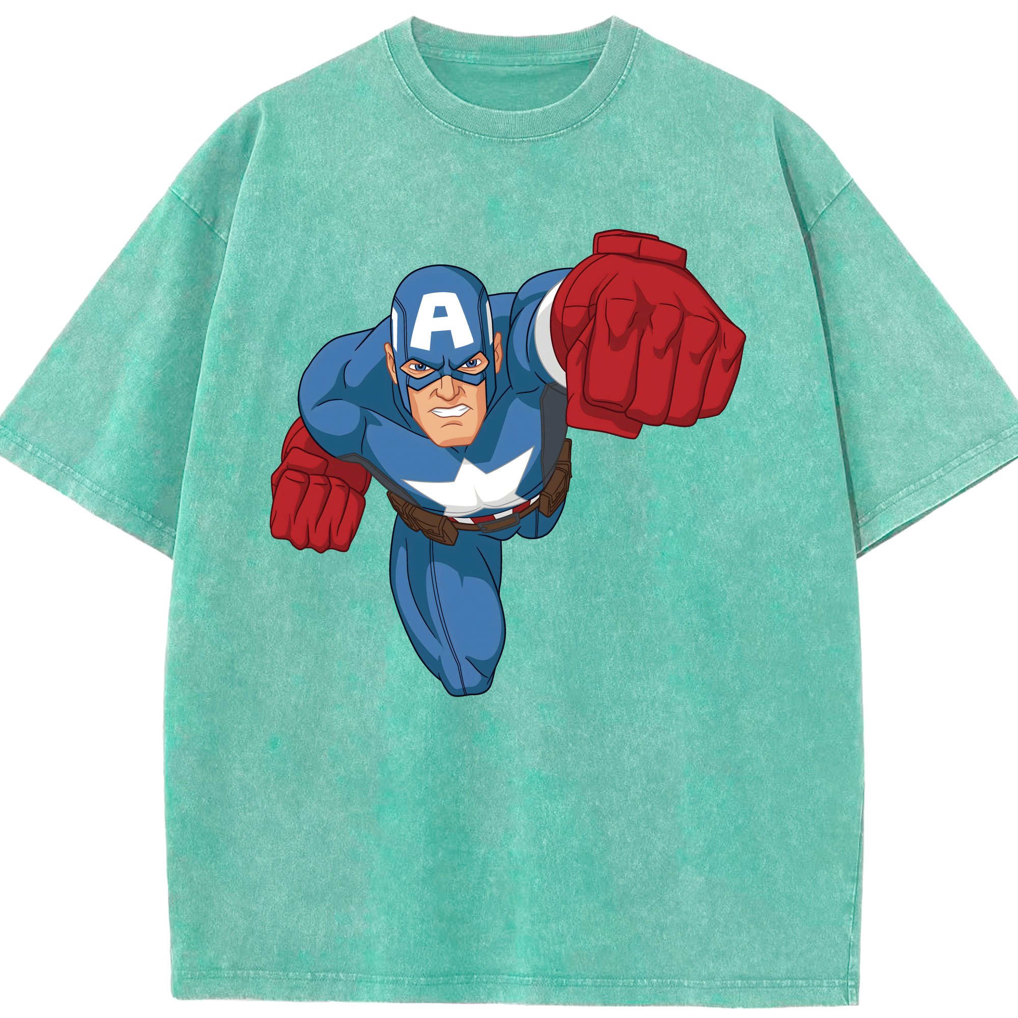 （画像用） アベンジャーズ The Avengers 綿100% ヴィンテージ風 半袖Tシャツ（フロントプリント）